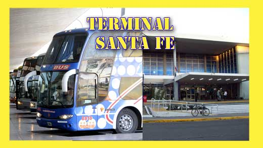 TERMINAL SANTA FE- terminal de omnibus santa fe informes telefono boleterías